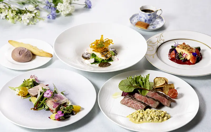 <2026年3月1日～5月31日>2種類の前菜と鰆、国産牛が愉しめる 全4品コース